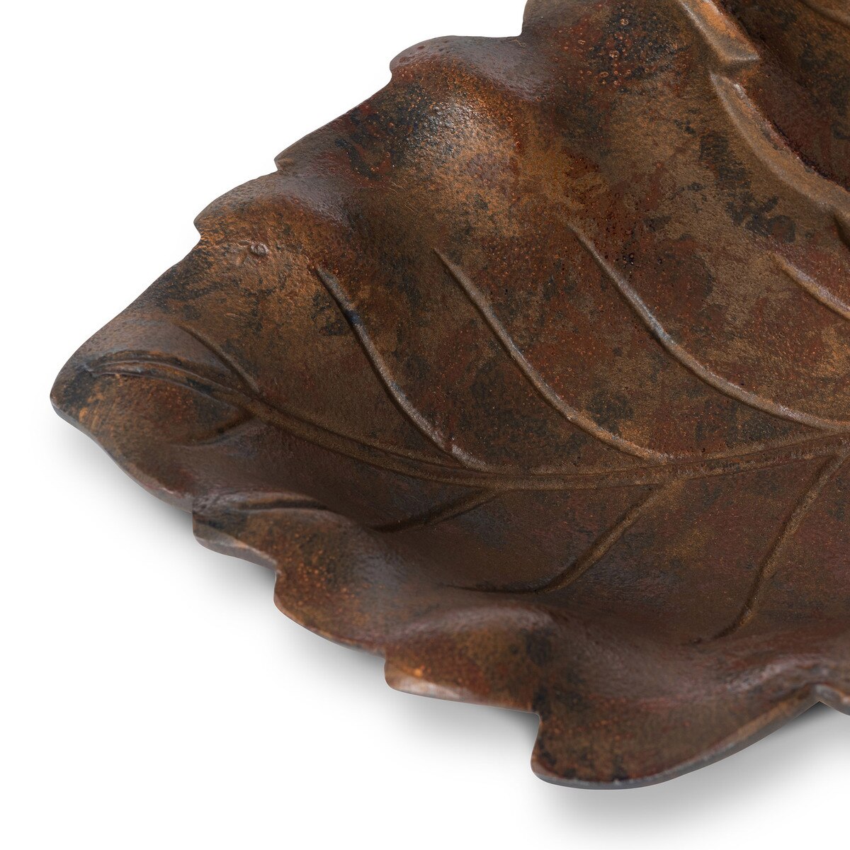 Cast Aluminum Grape Leaf Basket, Large style shot 2