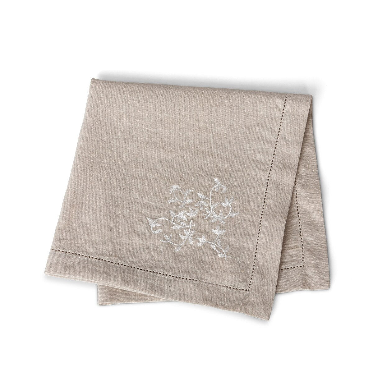 Lili Embroidered Linen/Cotton Blend Napkin style shot 1