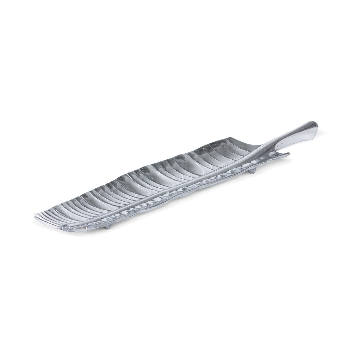 Banana Leaf Pewter Tray style shot 2
