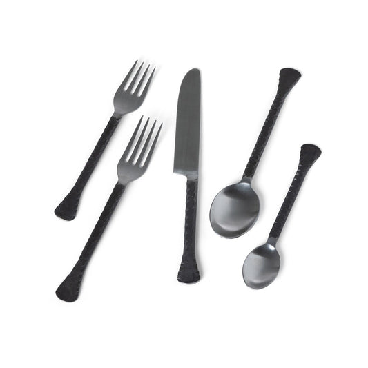 Hatch Pattern Stainless Steel Cutlery Set style shot 1