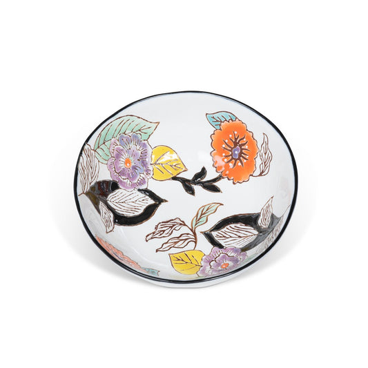 Poppy Garden Stoneware Pasta Bowl style shot 1