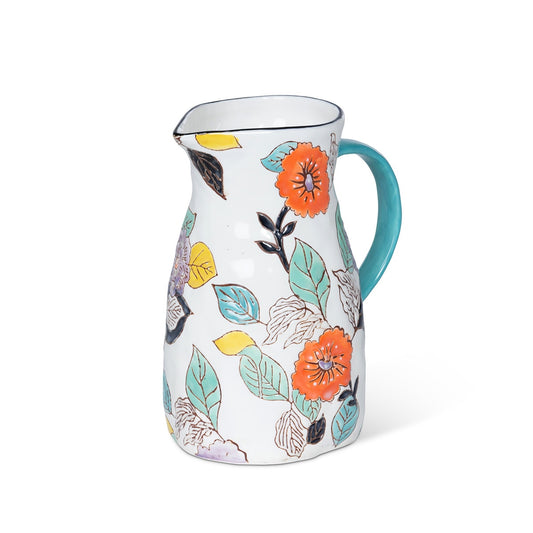 Poppy Garden Stoneware Pitcher style shot 1