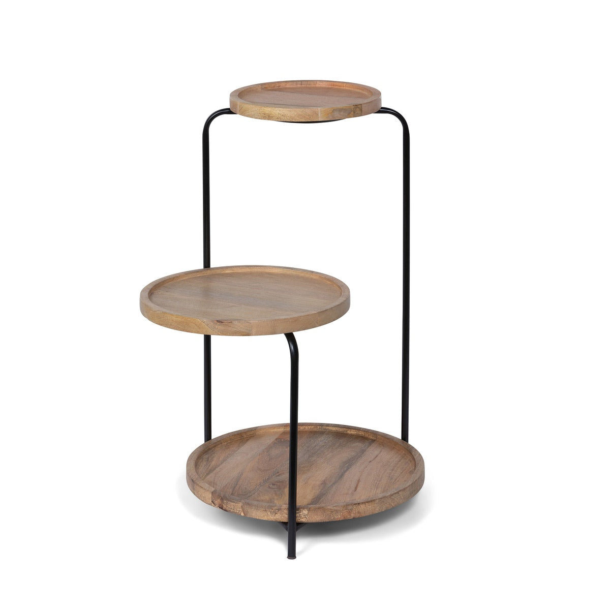 Tiered Wood and Iron Display Stand style shot 1