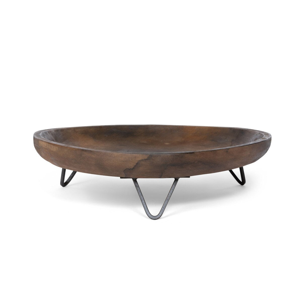 Wooden Round Footed Serving Tray style shot 2
