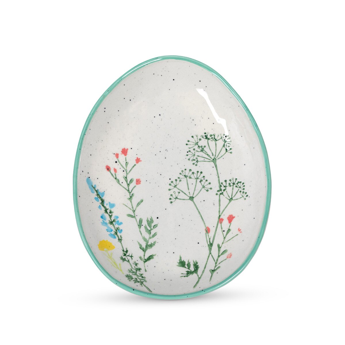 Spring Wildflower Egg Shaped Platter style shot 1