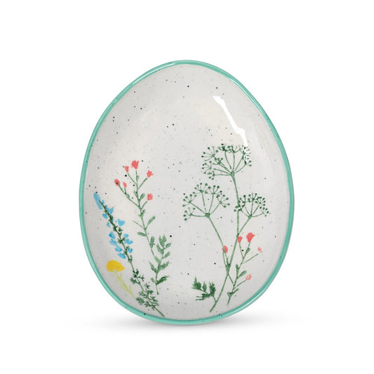 Spring Wildflower Egg Shaped Platter style shot 1
