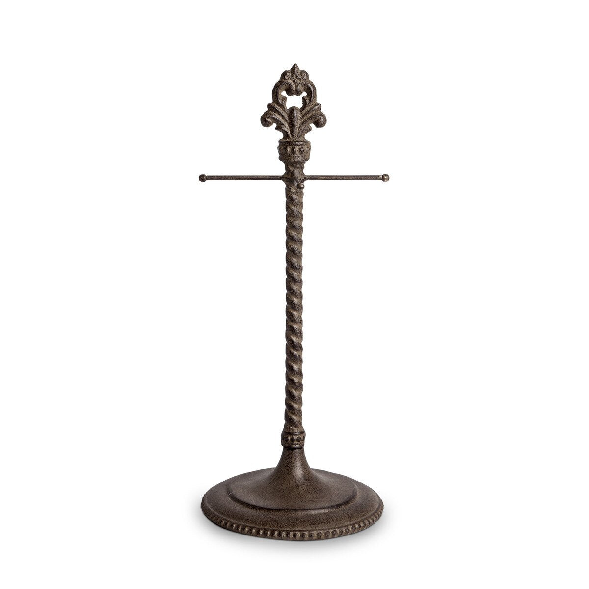 Fleur de Lis Cast Aluminum Measuring Cup Holder style shot 1
