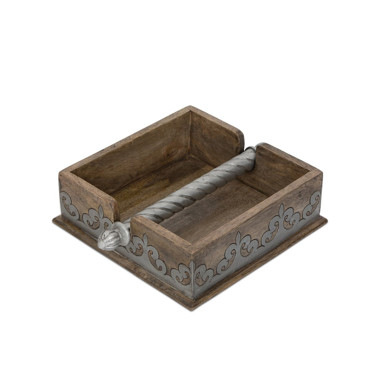 Heritage Inlay Wood Napkin Holder style shot 1