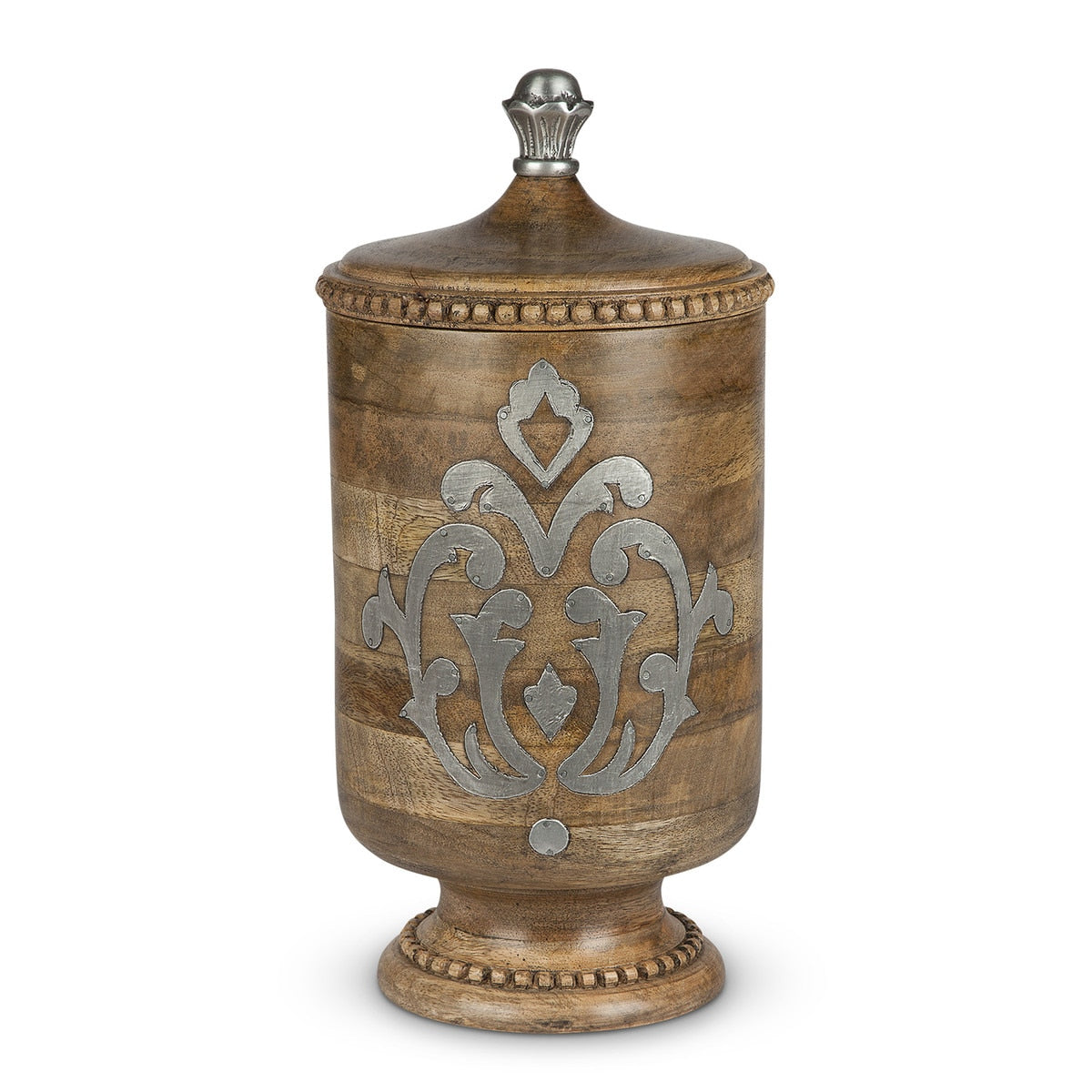 Heritage Inlay Wood Canister, 15" style shot 1
