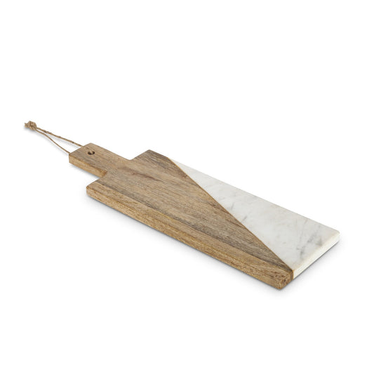 Wood and Marble Cutting Board with Handle style shot 1