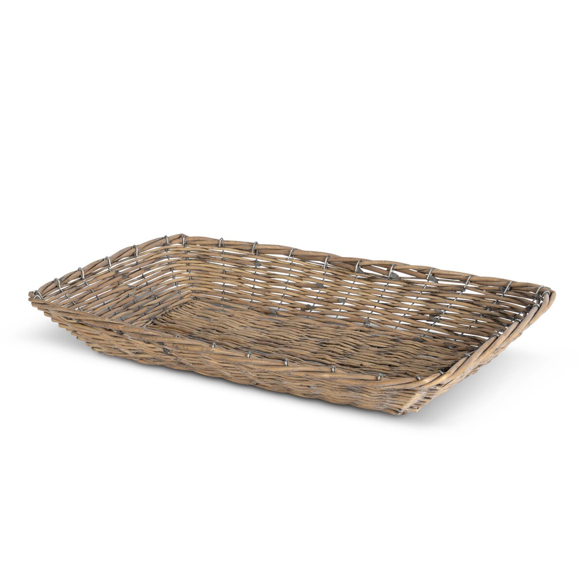 Woven Willow  Trays, Set of 2 style shot 2
