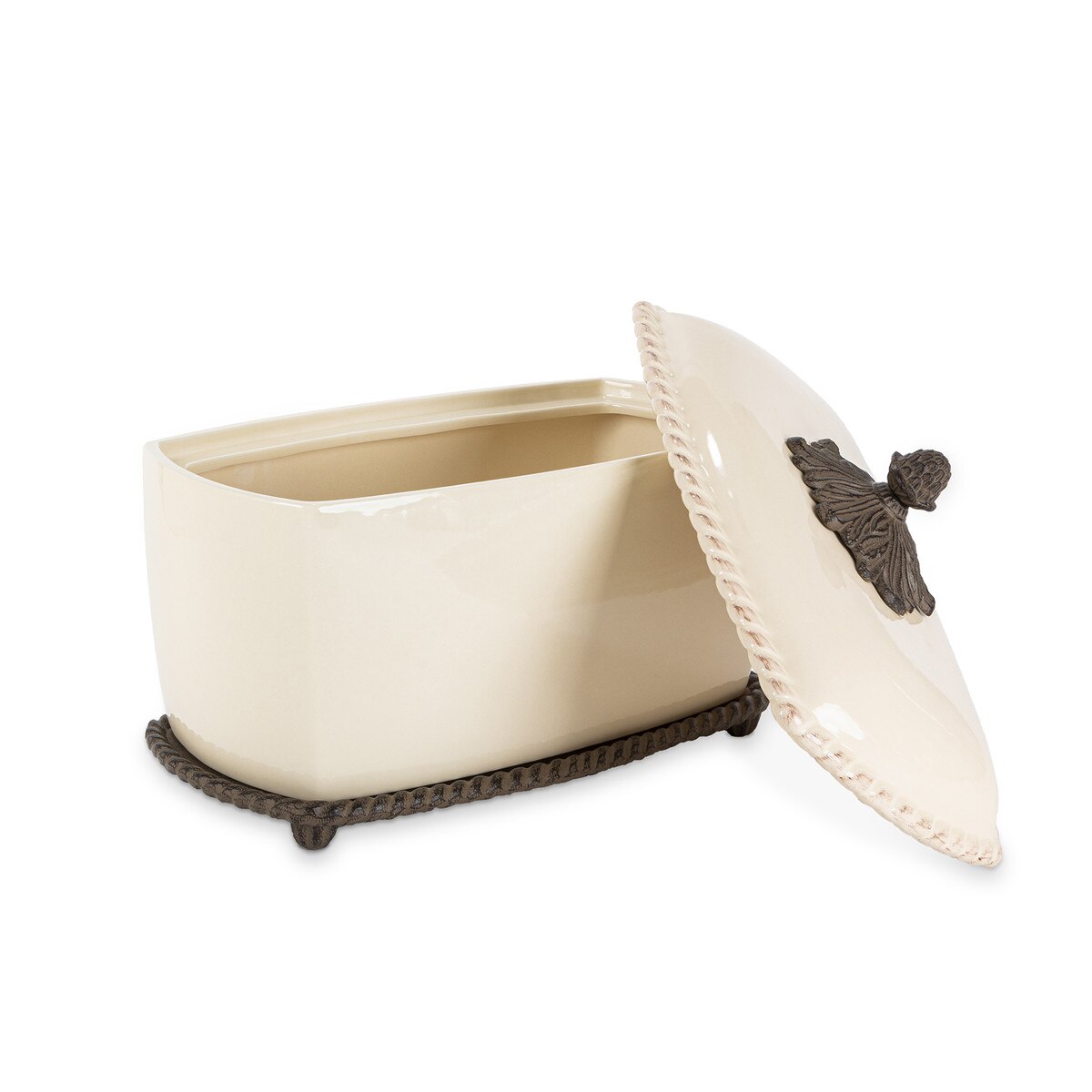 Acanthus Stoneware Bread Box style shot 2
