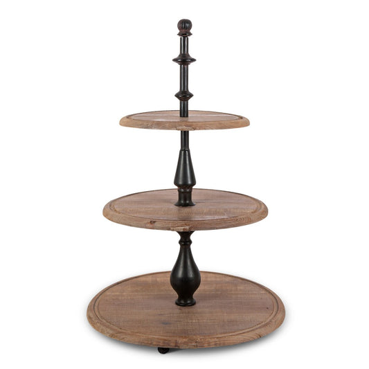 Colonial Iron and Wood Tiered Display Stand style shot 1