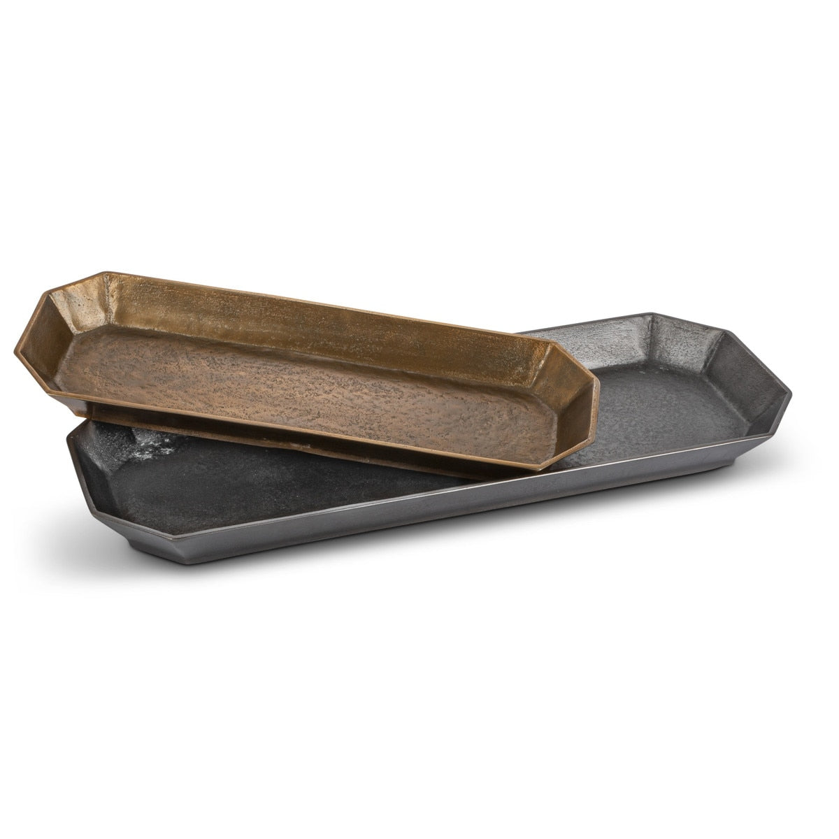 Cast Aluminum Candle Trays, Set of 2 style shot 1