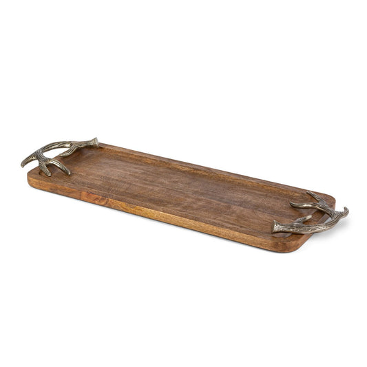 Antler Mango Wood Tray, 26" X 10" style shot 1
