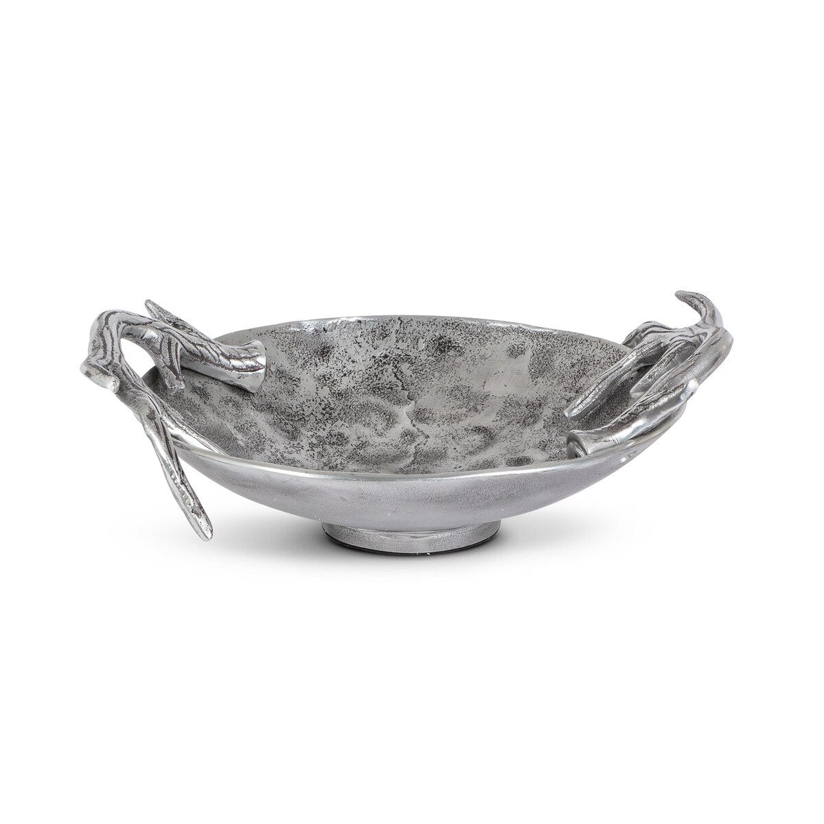 Cast Aluminum Hammered Round Bowl style shot 1