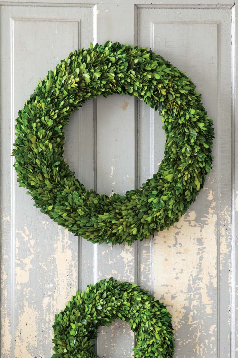 Preserved Boxwood Wreath, Large style shot 1