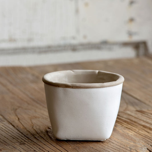 Orchard White Cement Planter, Small