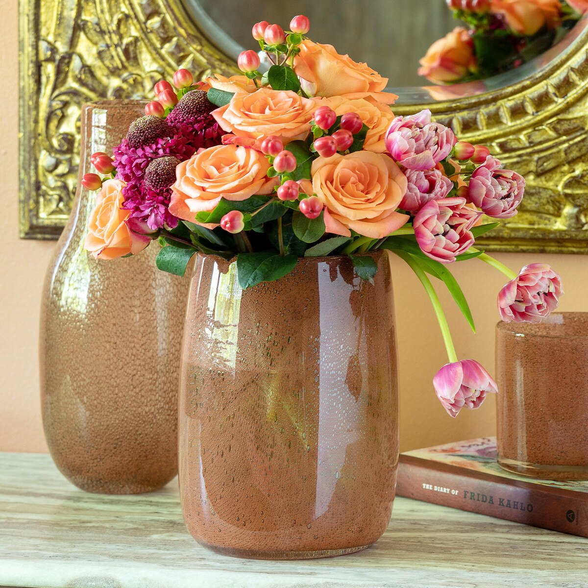 Amaranthine Glass Vase, Medium style shot 1