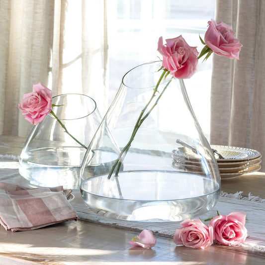 Oversize Teardrop Glass Vase