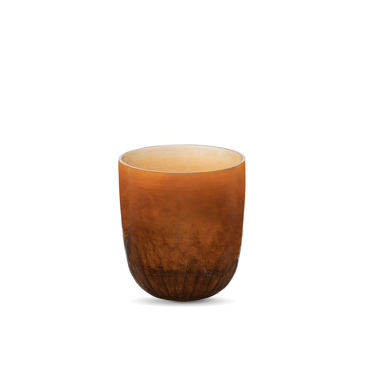 Bronze Luster Crackle Glass Vase, Small style shot 1