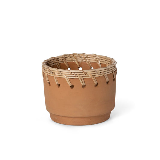 Terra Cotta Woven Pot, 5.75 in. style shot 1