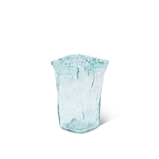 Oceana Organic Glass Square Vase, Small style shot 1