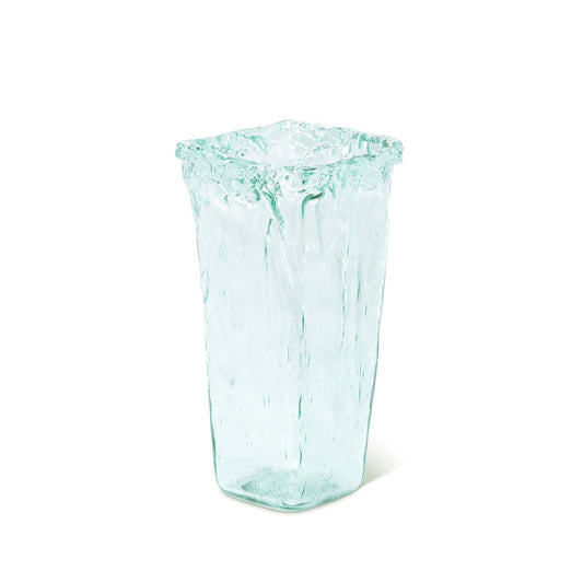 Oceana Organic Glass Square Vase, Medium style shot 1