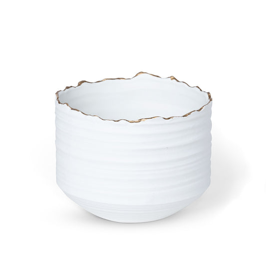 Gilded Organic Edge Pot, 8" style shot 1