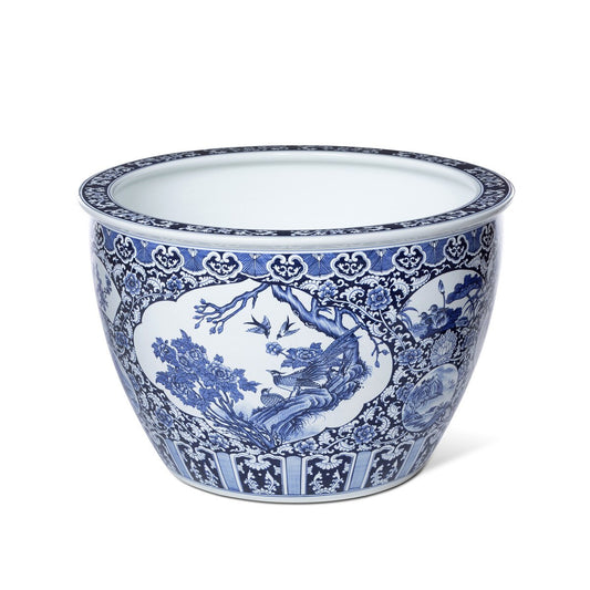 Chinoiserie Garden Fish Bowl Planter style shot 1