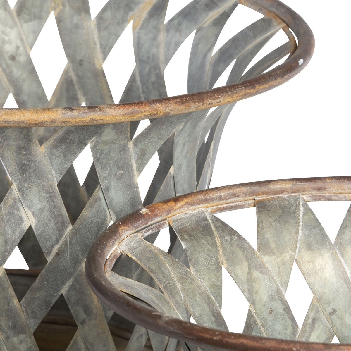 Woven Metal Classic Urn, Set of 2 style shot 2