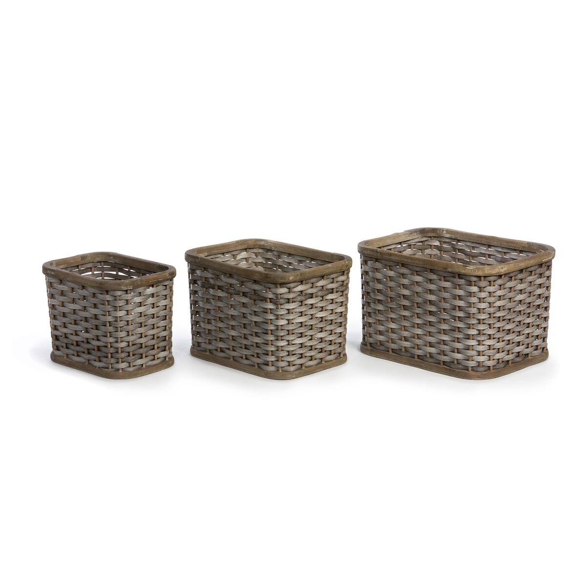 Woven Storage Basket, Set of 3 style shot 2