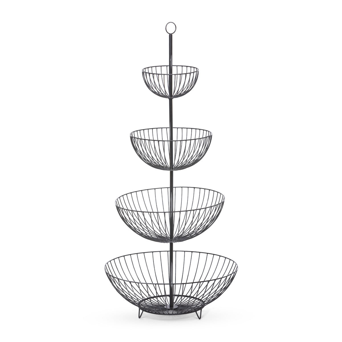 4-Tiered Iron Display Basket Stand style shot 1