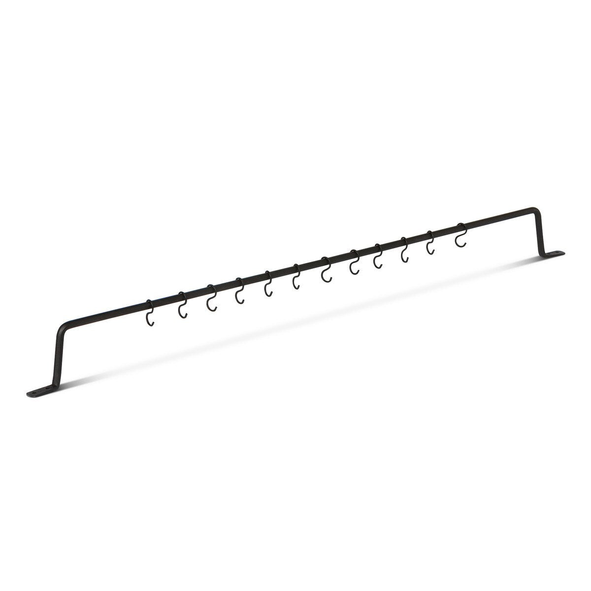 Black Forged Iron Wall Hanger, 36"x3" style shot 1