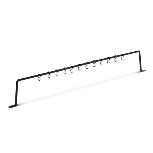 Black Forged Iron Wall Hanger, 36"x5" style shot 1