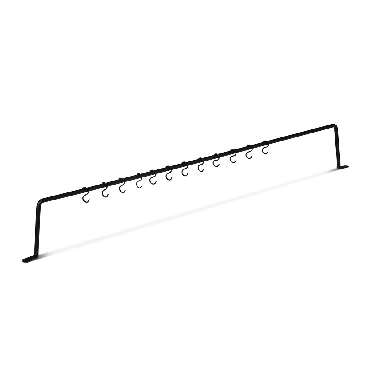Black Forged Iron Wall Hanger, 42"x5" style shot 1