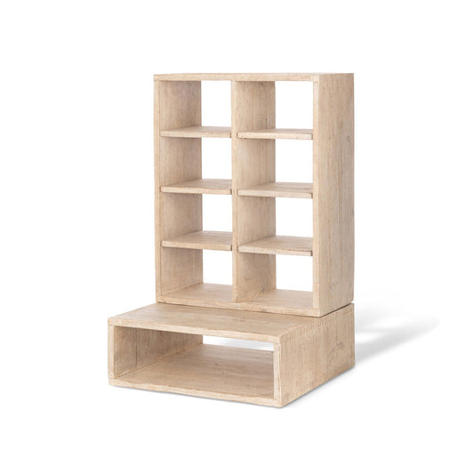 Whitewash Countertop Candle Cabinet style shot 1