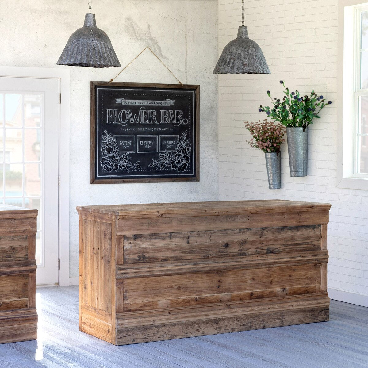 Vintage Bar Counter, Natural