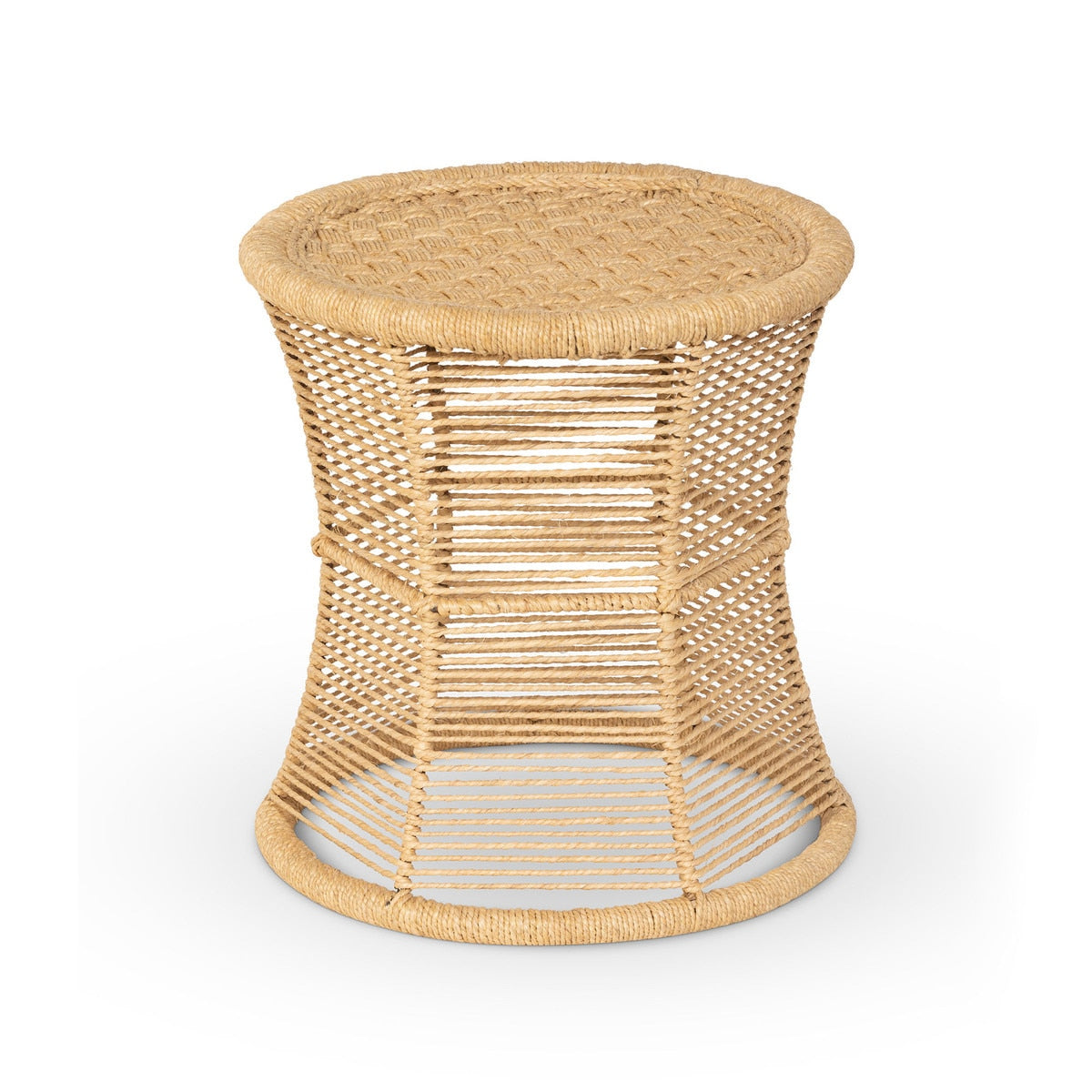 Sanibel Woven Rope Side Table style shot 1