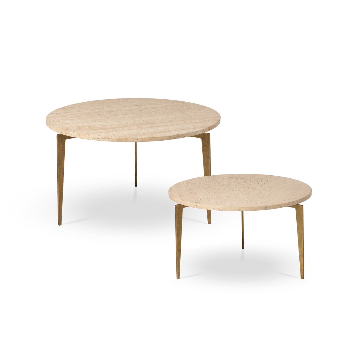 Nero Round Nesting Cocktail Tables style shot 1