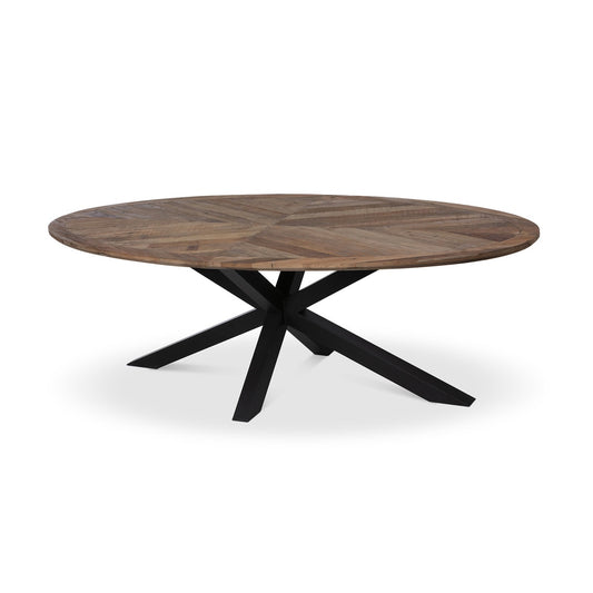 Nolan Crossed Leg Oval Dining Table