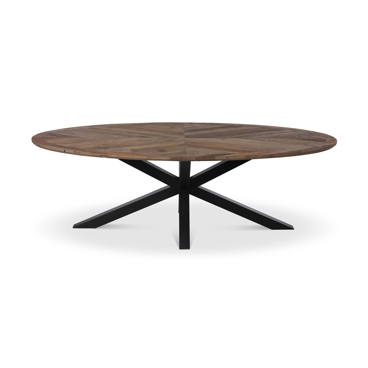 Nolan Crossed Leg Oval Dining Table style shot 1