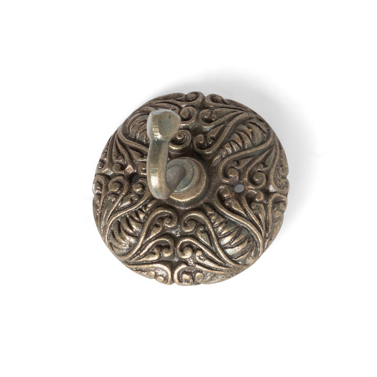 Scroll Antique Brass Wall Hook style shot 1