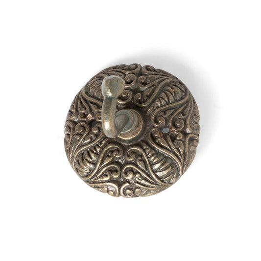 Scroll Antique Brass Wall Hook style shot 1