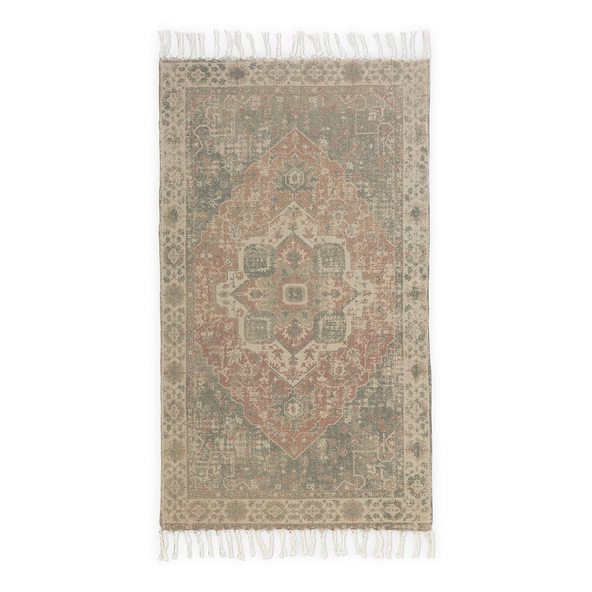 Cotton Printed Rug, Tamarind, 3' x 5' style shot 1