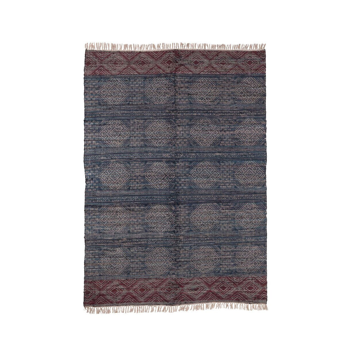 Austin Cotton Blend Printed Rag Rug, 6' x 9' style shot 1