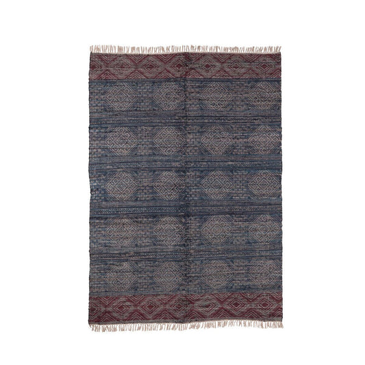 Austin Cotton Blend Printed Rag Rug, 6' x 9' style shot 1