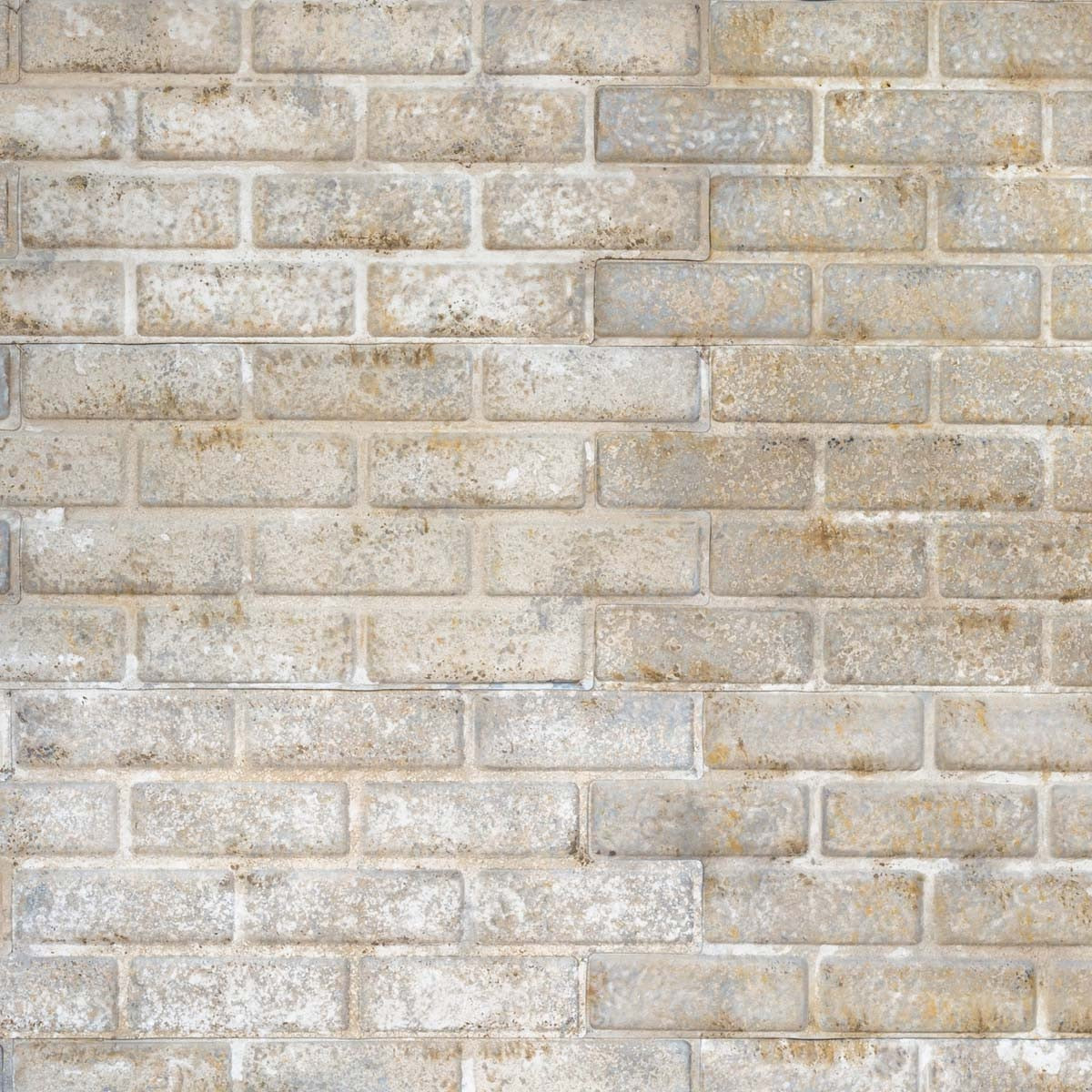 Embossed Tin with Brick Pattern
