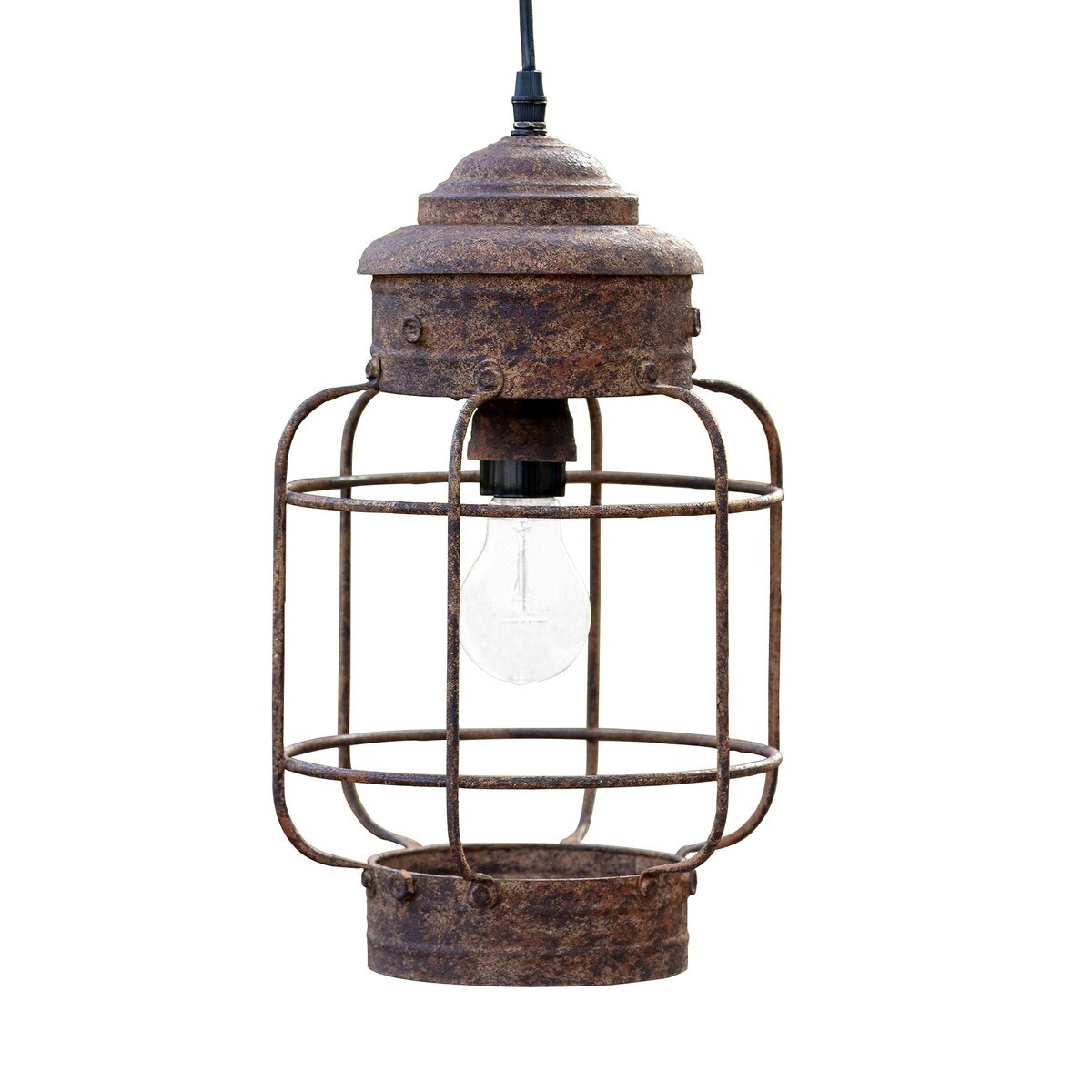 Salvaged Lantern Hanging Light Fixture style shot 1