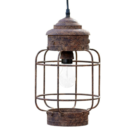 Salvaged Lantern Hanging Light Fixture style shot 1